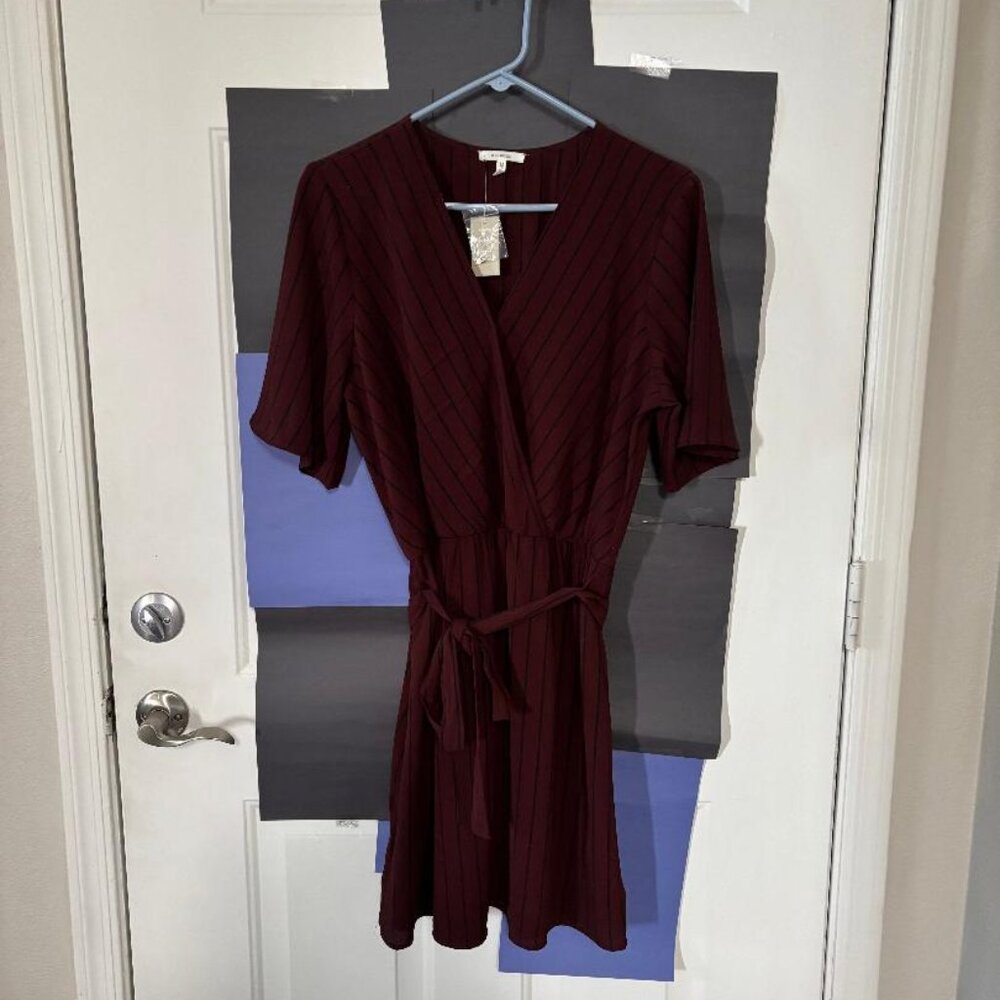 Maurice's Burgundy Dress- Size Large - $10